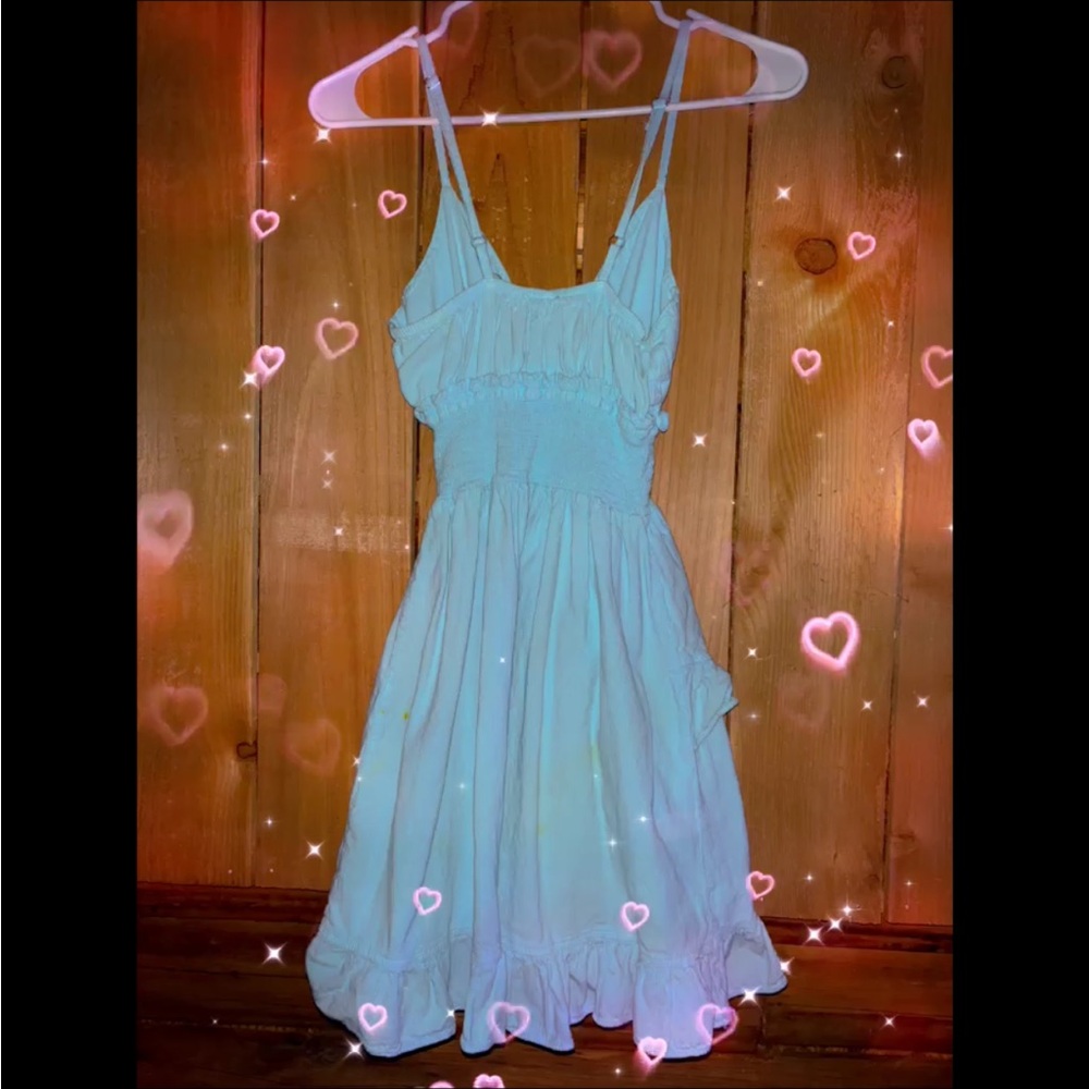Light Blue Ruffled Dress - Picture 3 of 4